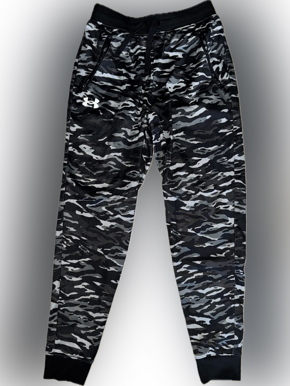 Under Armour Boys' Black & Gray Camo Joggers